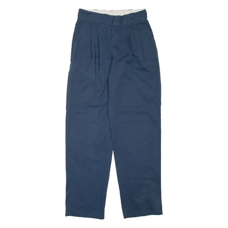 DICKIES Mens Trousers Blue Regular Straight W26 L32