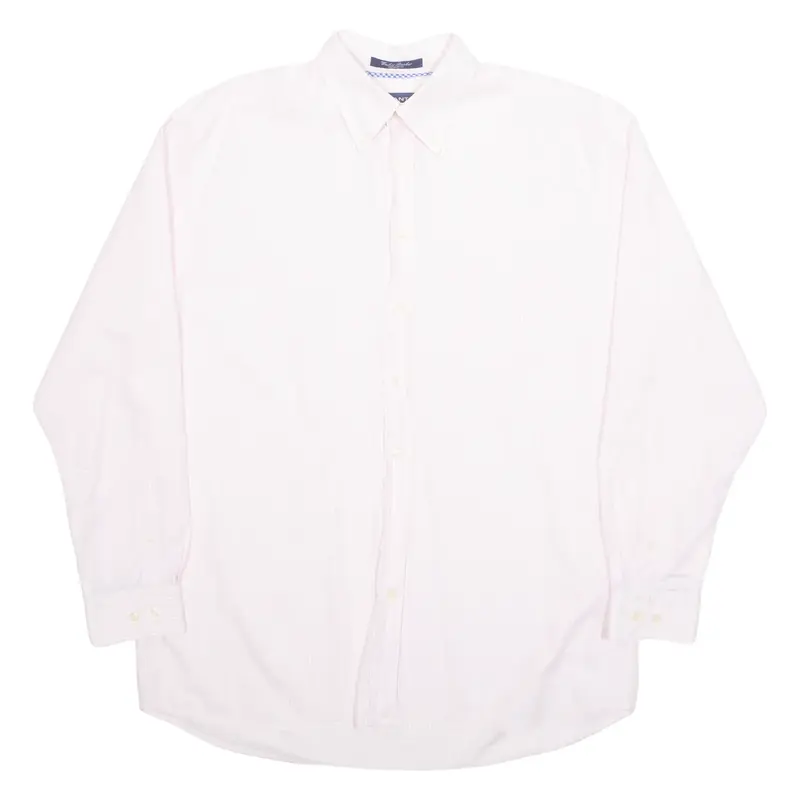 GANT Mens Shirt Pink Pinstripe Long Sleeve XL