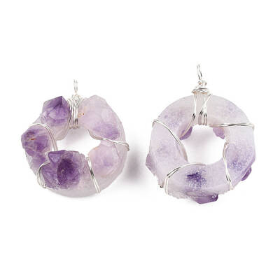 Natural Amethyst Pendants
