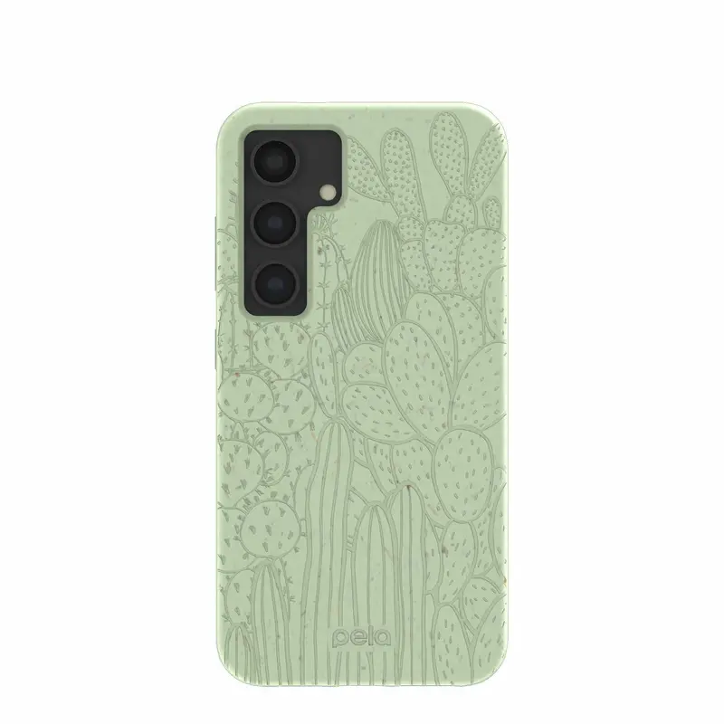 Sage Green Cacti Samsung Galaxy S24 Case