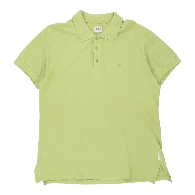 Age 14 Armani Polo Shirt - XL Green Cotton | Size: x-large
