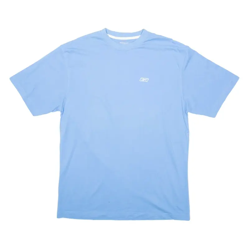 REEBOK Mens T-Shirt Blue L