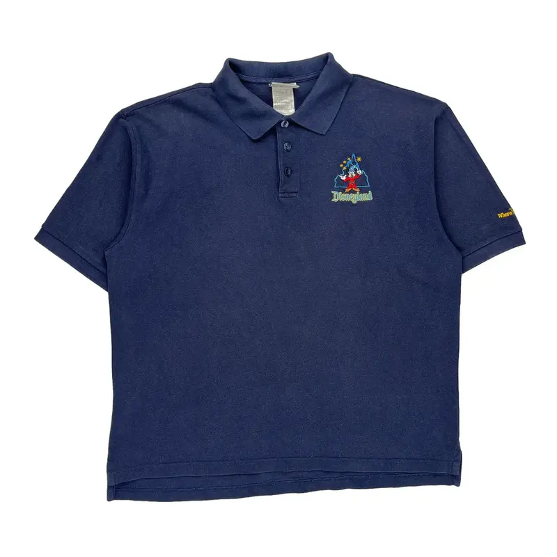 Disneyland Resort Polo Shirt - Large Blue Cotton | Size: large