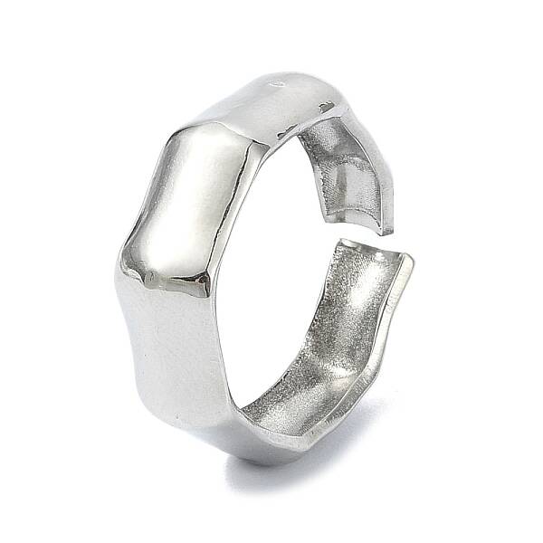 304 Stainless Steel Cuff Rings for Women