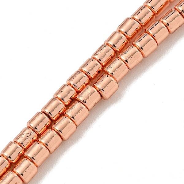Electroplated Synthetic Non-Magnetic Hematite Beads Strands