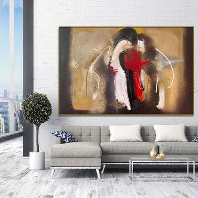 Abstract Colorful Oil Painting Original Textured Painting On Canvas Modern Wall Art Decor for Office | NEW CLIMATE