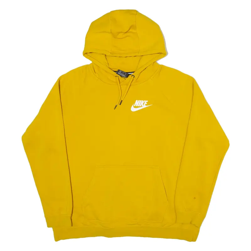 NIKE Womens Yellow Hoodie XL