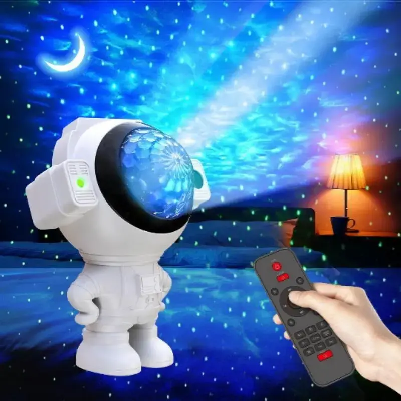 Astronaut Projector Night Light for Summer Gift, USB Galaxy Starry Sky Projector Lamp with Remote Control, Decorative Ambient...