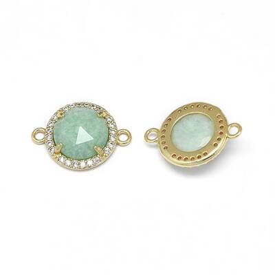 Natural Amazonite Links connectors