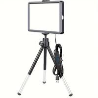 6 Inch LED Selfie Light, Content Creator Tools, Video Light Panel with Multiple Filters & Retractable Tripod, Professional...