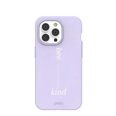 Lavender Bee Kind iPhone 14 Pro Case