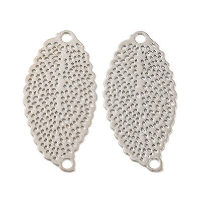 Rack Plating Brass Filigree Connector Charms