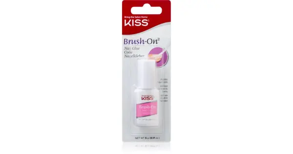 Kiss my face Brush-On Glue - Quick-drying nail glue with application brush