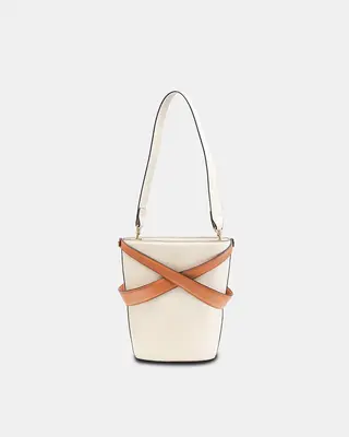 Cage Bucket Bag | Color: Caramel x Tan