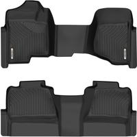 OEDRO Floor Mats Fit for 2007-2013 Chevy Silverado/GMC Sierra 1500 Crew Cab & 2007-2014 Chevy Silverado/GMC Sierra 2500HD/350...