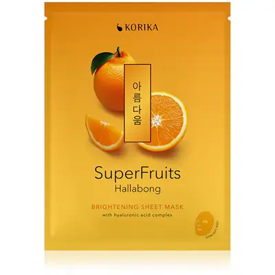 Korika Maschera Illuminante In Tessuto Superfruits Hallabong 25 G