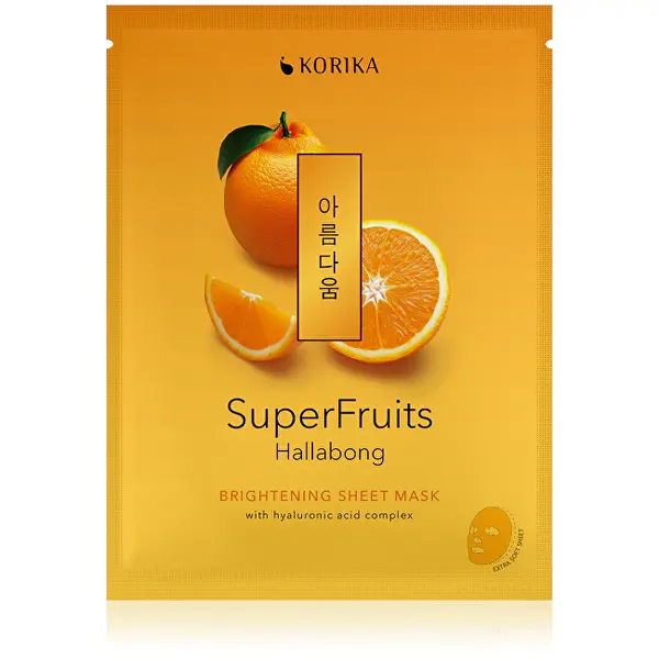 Korika Maschera Illuminante In Tessuto Superfruits Hallabong 25 G