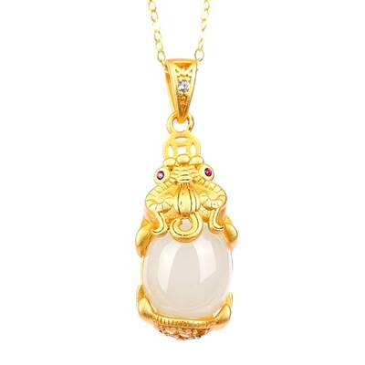 Natural Hetian Jade Pendants