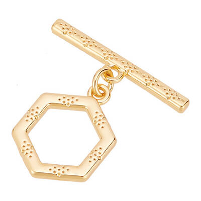 18Pcs Brass Toggle Clasps