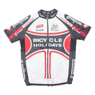 MAX HUERZELER Cycling Mens Jersey Black Full Zip L