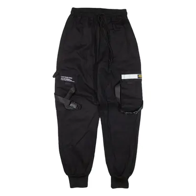 INFAS Cargo Workwear Trousers Black Loose Tapered Womens W20 L24