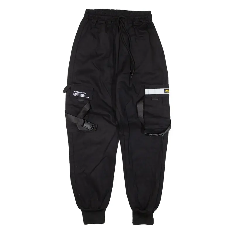 INFAS Cargo Workwear Trousers Black Loose Tapered Womens W20 L24