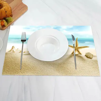Sea Shell Beach Starfish Summer Set Of 4 Placemats - Aperturee