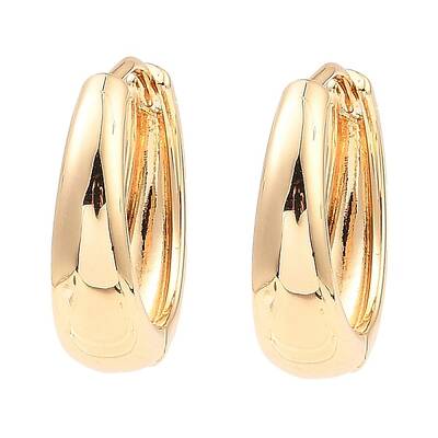 Brass Hoop Earrings