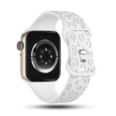 Fashion Soft Waterproof Comfortable Silicone Band (Band Only), Leopard Bohemian Design Pattern Compatible with iWatch Ultra S...