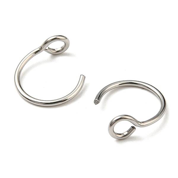 Non-Tarnish 304 Stainless Steel Clip on Nose Ring Findings