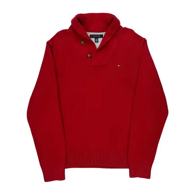 Tommy Hilfiger Jumper - XL Red Cotton