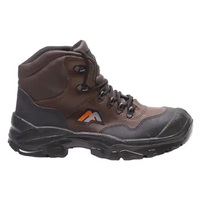 AUDA Safety Boots Brown Synthetic Mens UK 7