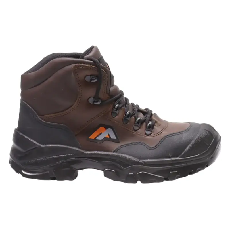 AUDA Safety Boots Brown Synthetic Mens UK 7