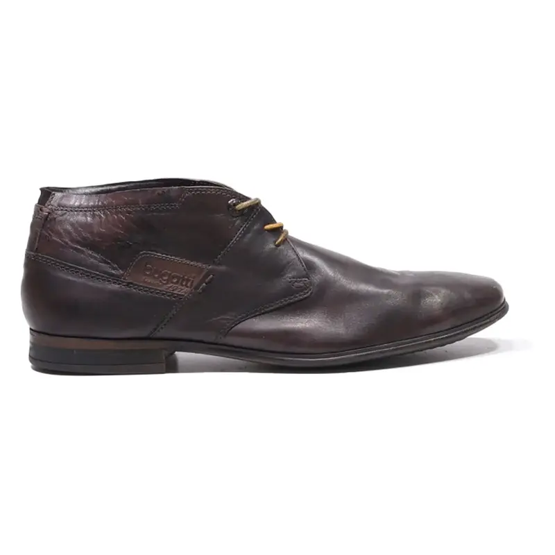 BUGATTI Ankle Boots Brown Leather Mens UK 9