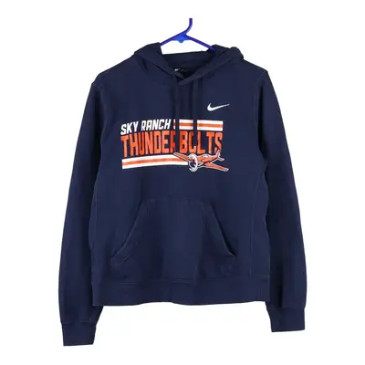 Sky Ranch Thunderbolts Nike Hoodie - Small Navy Cotton Blend