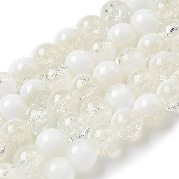 Crackle Glass Beads Strands