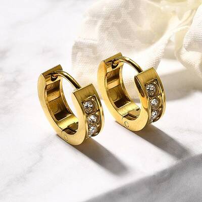 304 Stainless Steel Hoop Earrings for Women