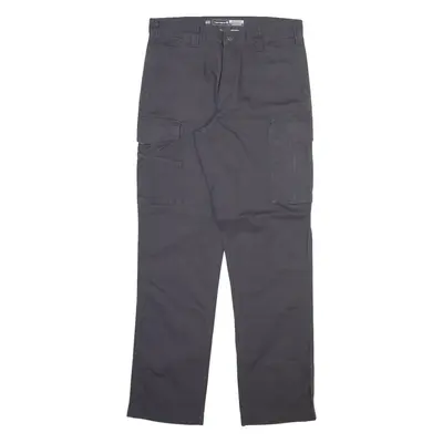 CARHARTT Cargo Mens Trousers Grey Relaxed Straight W33 L34