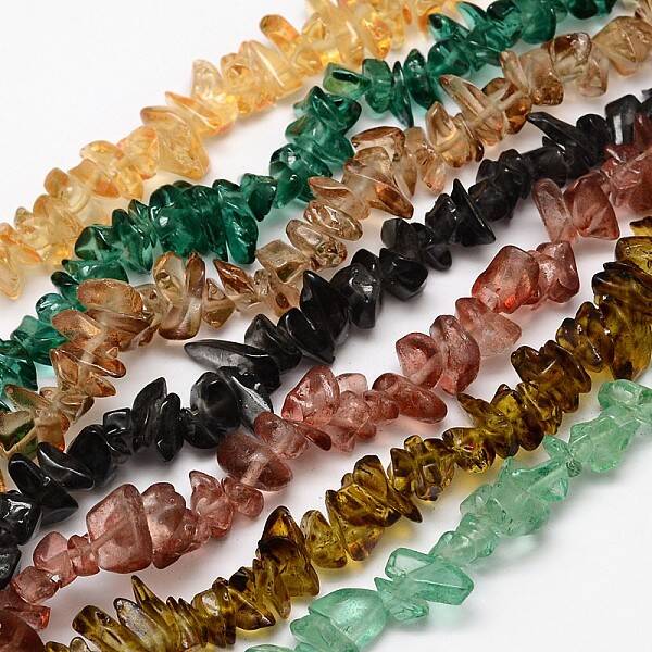 Nuggets Glass Beads Strands