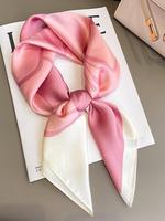 Women's Floral Print Square Scarf, Fashionable Soft Comfortable Scarf for Daily Wear, Casual Versatile Scarf for Women & Girl...