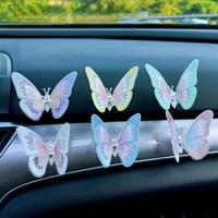 Embroidery Butterfly Car Decoration Butterfly Decoration with Dancing Wings Car Center Console Air Vent Decoration Car Access...