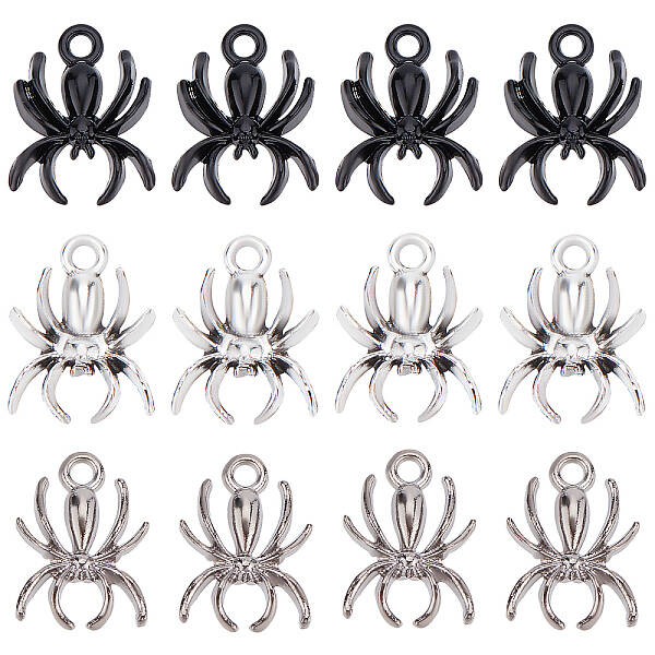 60Pcs 3 Styles Alloy Pendants