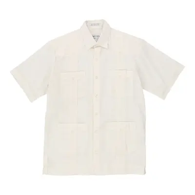 Age 12-14 Gentlemens Collection Short Sleeve Shirt - Large White Cotton