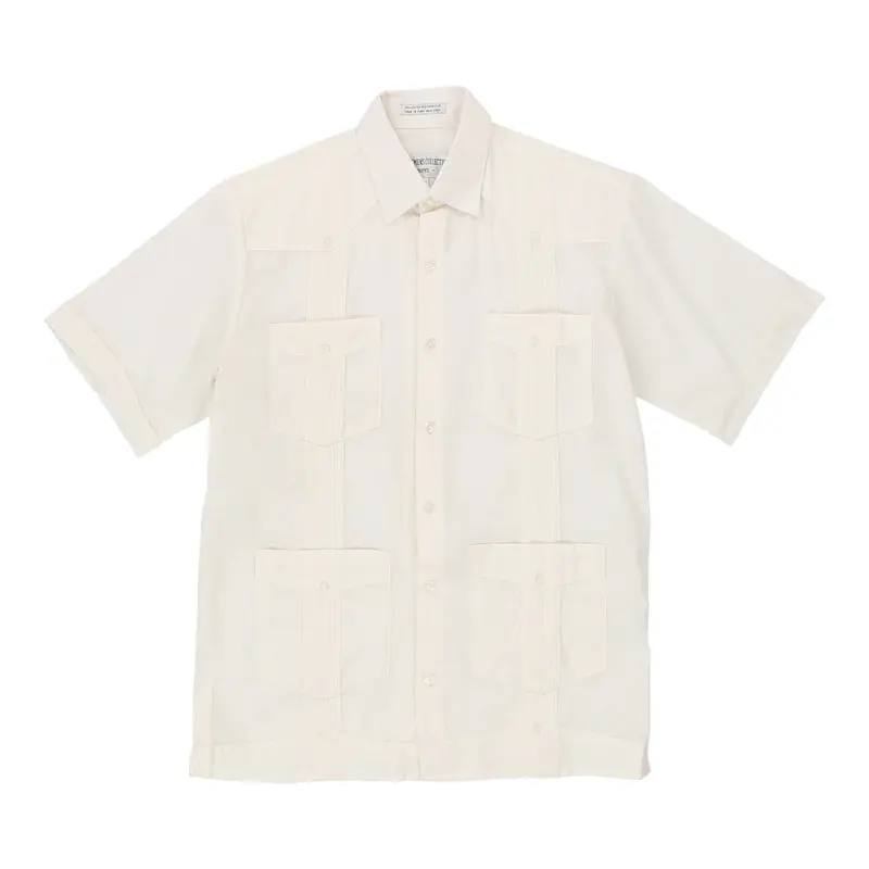 Age 12-14 Gentlemens Collection Short Sleeve Shirt - Large White Cotton