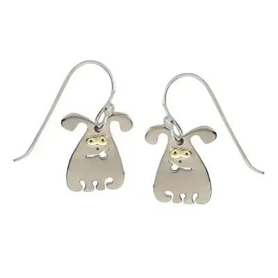 Bunnzog Emoti Silver Wire Earrings