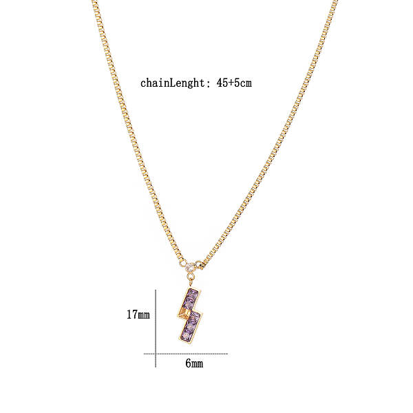 Cubic Zirconia Puzzle Pendant Necklaces