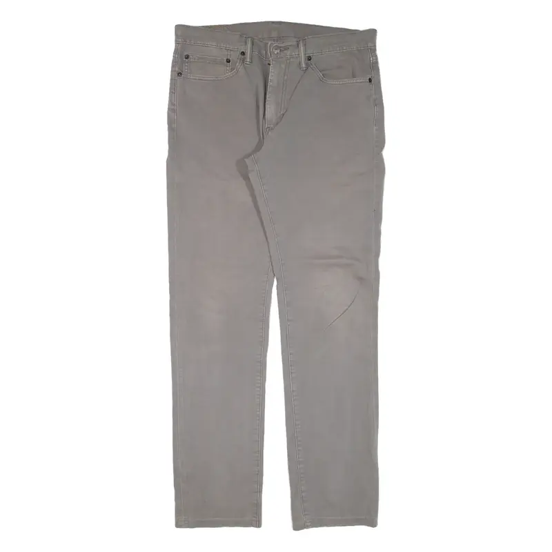 LEVI'S 511 Mens Trousers Grey Slim Straight W34 L31