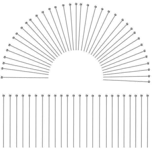 400Pcs 304 Stainless Steel Ball Head Pins