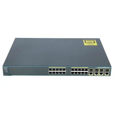 WS-C2960G-24TC-L-FAN Cisco Catalyst 2960 Series 2960G-24TC 20 x RJ-45 Ports 10/100/1000Base-T + 4 x Dual-Personality RJ-45/SF...