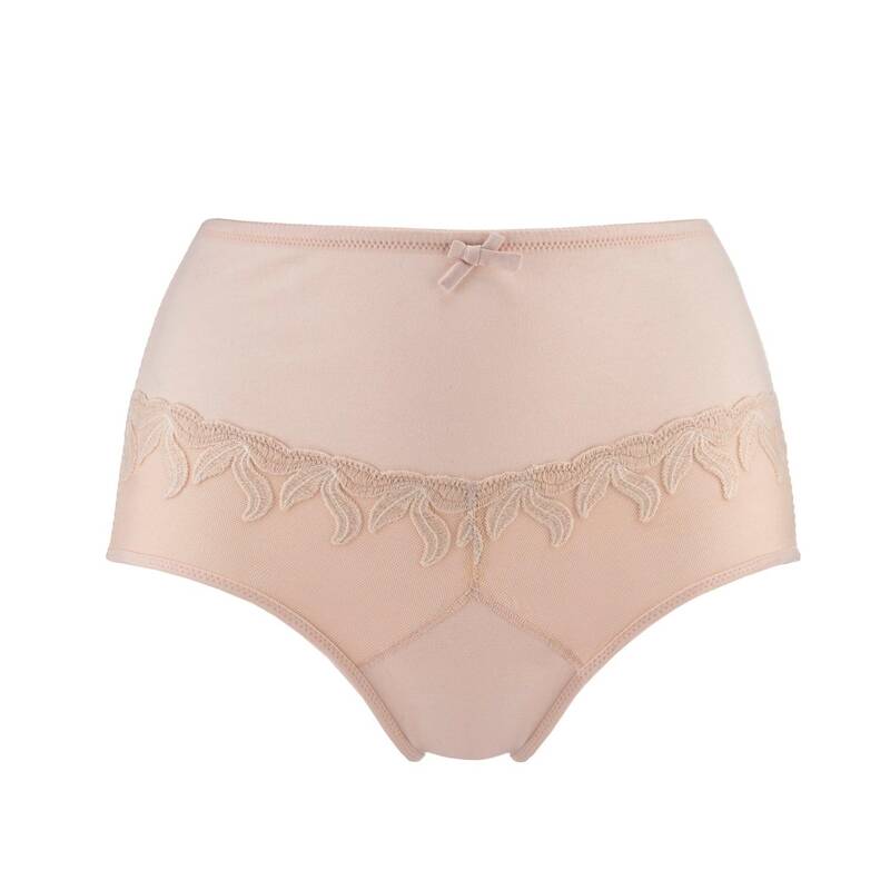 Ornate- Silk & Organic Cotton Full Brief | Size: 8 | Color: Pink Champagne